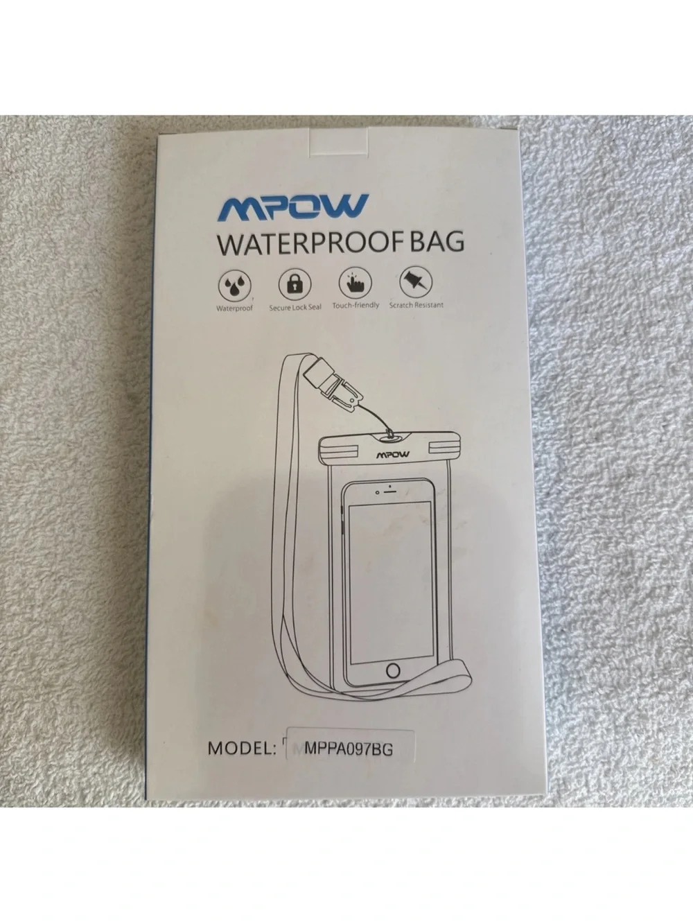 Mpow Waterproof Bag W/straps 2 Pk Model # MPPA097BG Brand New